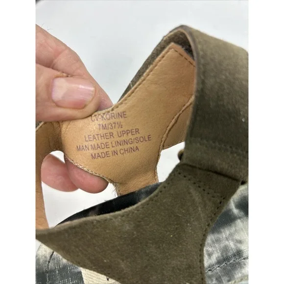 CROWN VINTAGE‎ Korine Espadrille Wedge Platform Sandals Women's Size 7M Beach - Picture 7 of 9